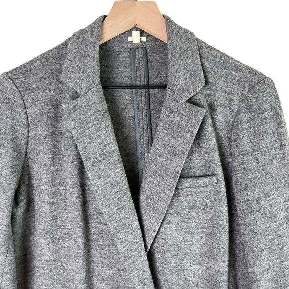 J.Crew Benny Double Breasted Wool Blazer in Heather Gray Unlined, Size 4 - Picture 3 of 14